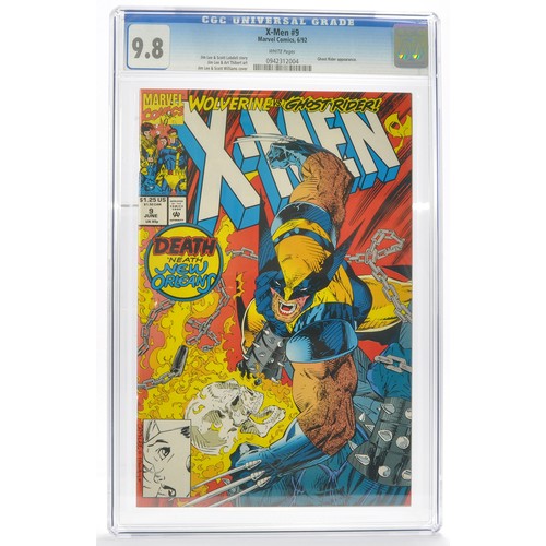 55 - Graded Comic Book Interest Comprising X-Men #9 - Marvel Comics 6/92 - Jim Lee & Scott Lobdell story ... 