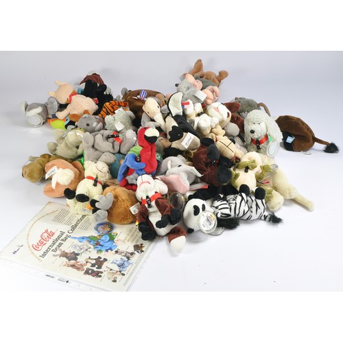 259 - AA Soft Toys plush toy issues comprising complete set of limited edition Coca Cola figures, with tag... 