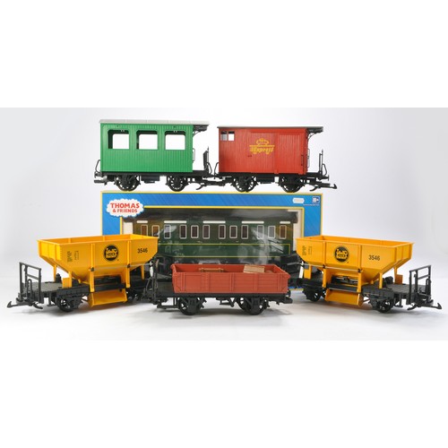 66 - Lehmann-Gross-Bahn (LGB) G Scale Model Railway issues comprising five items of unboxed rolling stock... 