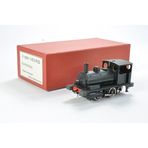 70 - SanCheng (China) O gauge Model Railway issue comprising All Brass Black (L&Y) 0-4-0ST Locomotive. Co... 