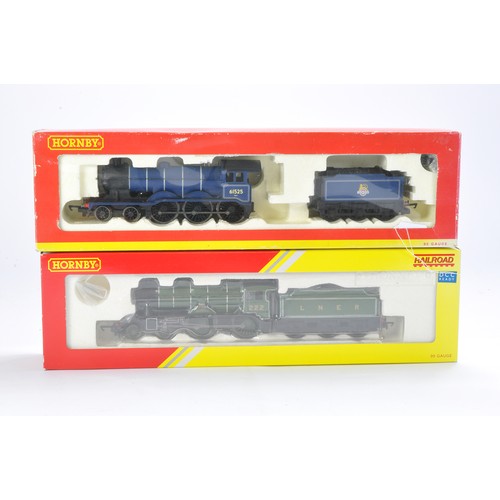 93 - Model Railway comprising Hornby no.R1089 Loco Class B12 , R3062 LNER 4-4-0 Hunt. Both look to be wit... 
