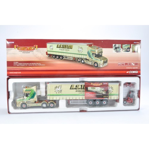 187 - Corgi Diecast Model Truck issue comprising No.CC12823 Scania T Topline Curtainside in livery of A.S ... 