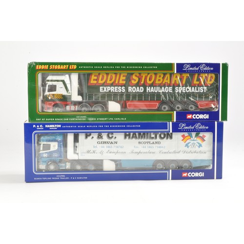 212 - Corgi Diecast Model Truck issues comprising No. CC132201 DAF Curtainside in the livery of Eddie Stob... 