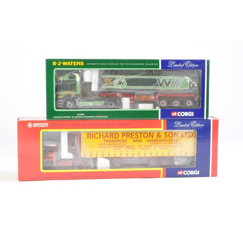 216 - Corgi Diecast Model Truck issues comprising No. CC12505 Atkinson Borderer Tautliner in the livery of... 