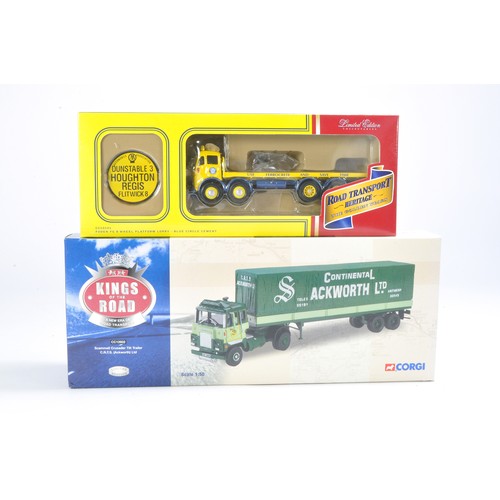 220 - Corgi Diecast Model Truck issues comprising No. CC10101 Foden Platform in the livery of Blue Circle ... 