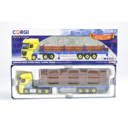 223 - Corgi Diecast Truck issue comprising No. CC15811 Mercedes Benz Actros Flatbed  Trailer in the livery... 