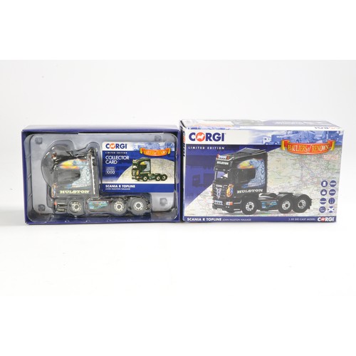 225 - Corgi Diecast Truck issue comprising No. CC13780 Scania R Topling in the livery of Hulston. Looks to... 