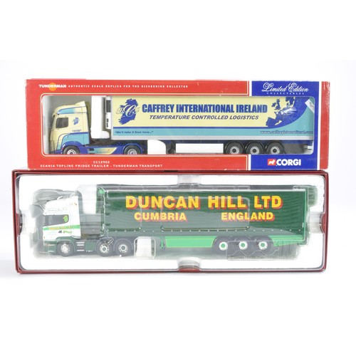 240 - Corgi Model Truck duo comprising Duncan Hill and Caffrey. Good, missing mirrors, incorrect or incomp... 