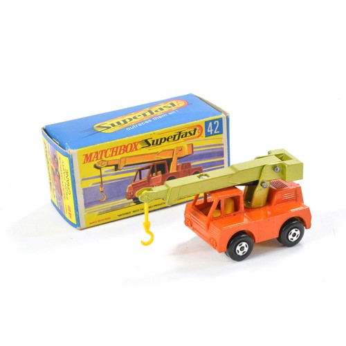 461 - Matchbox Superfast No. 42a Iron Fairy Crane. Harder to find transitional version in orange. Generall... 