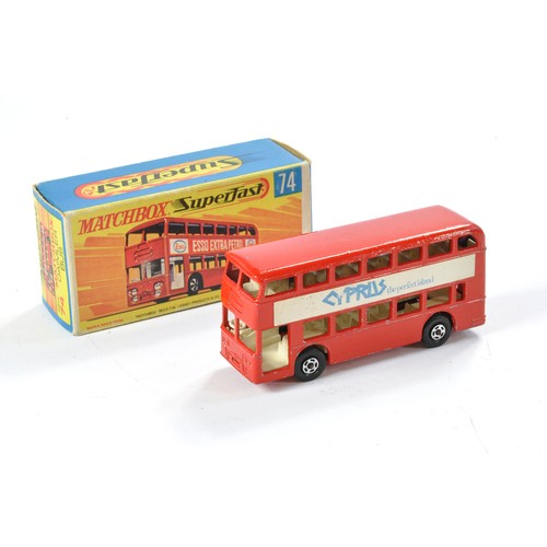 465 - Matchbox Superfast No. 74a Daimler Bus in the livery of Cyprus Airways. Hard to find. Appears Very g... 