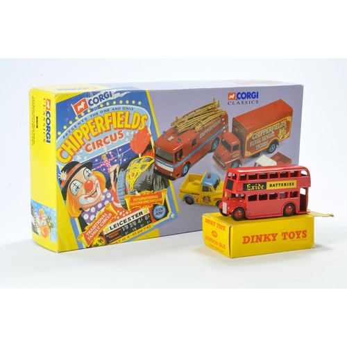 433 - Corgi Diecast issue comprising No. 31703 Chipperfield Circus Multi-vehicle set as shown plus Dinky N... 