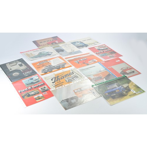 440 - A group of fourteen Ford Truck and Commercial Vehicle Brochures / Sales literature including Transit... 