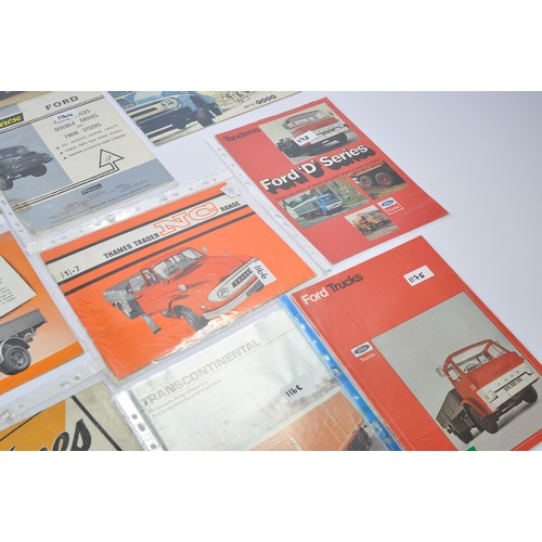 440 - A group of fourteen Ford Truck and Commercial Vehicle Brochures / Sales literature including Transit... 