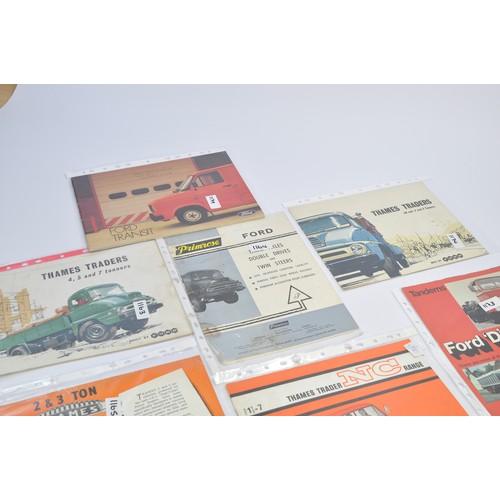 440 - A group of fourteen Ford Truck and Commercial Vehicle Brochures / Sales literature including Transit... 