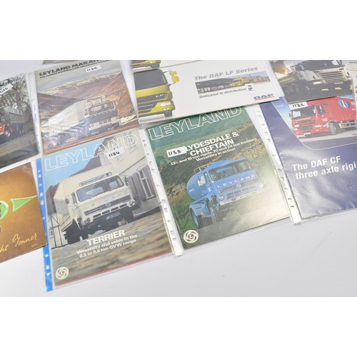 441 - A group of twelve commercial vehicle brochures / sales literature relating to ERF and Leyland includ... 