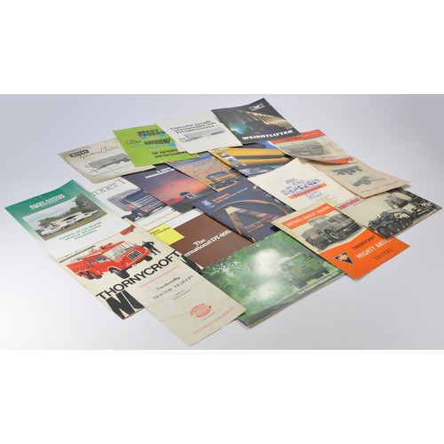 447 - A group of commercial vehicle / truck sales literature / brochures comprising Renault, Seddon Atknso... 