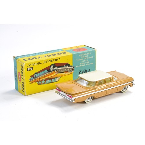 205 - Corgi No. 248 Chevrolet Impala. Tan / Cream body with cream interior. Excellent with little sign of ... 