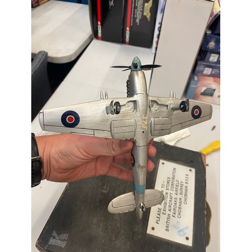 90 - Scarce 1/48 Scratch Built (Wooden) Demonstration Model of the Supermarine Spiteful. Model is hand pa... 