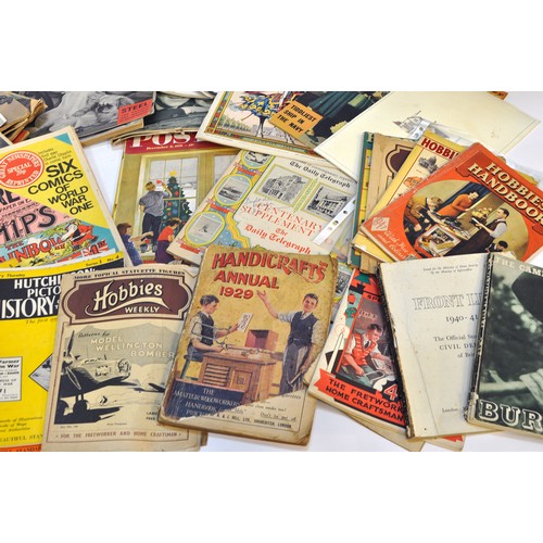 218 - A large collective group of paraphernalia, ephemera and vintage bygones. Including comics, old magaz... 