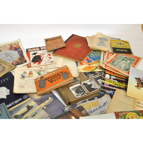 219 - A large collective group of paraphernalia, ephemera and vintage bygones. Including magazines, childr... 