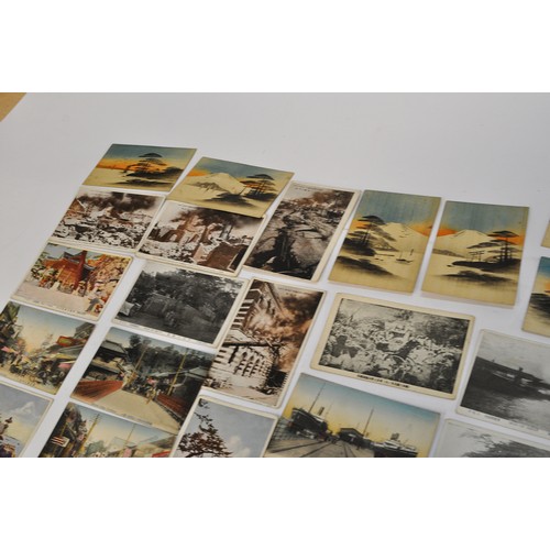 222 - An interesting collection of vintage pictorial and illustrated postcards comprising those from Japan... 