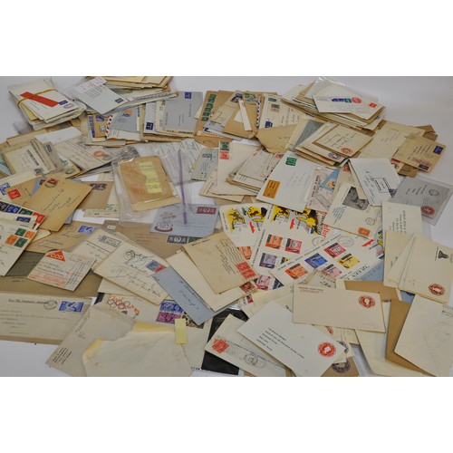 224 - A very large collection of postal history comprising envelopes, marks, stamps from throughout the 20... 