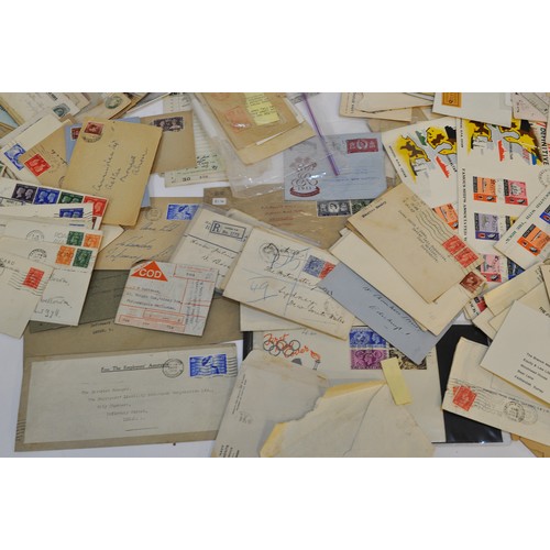 224 - A very large collection of postal history comprising envelopes, marks, stamps from throughout the 20... 