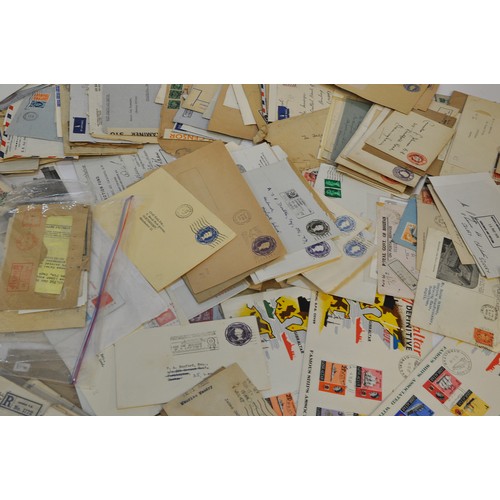 224 - A very large collection of postal history comprising envelopes, marks, stamps from throughout the 20... 