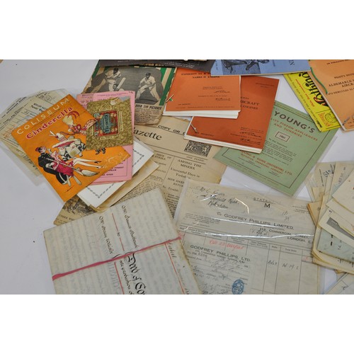 226 - An extremely large box of vintage ephemera comprising many items of interest to include advertising,... 