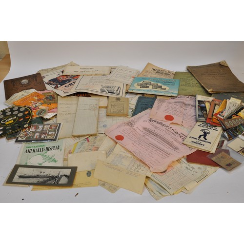 226 - An extremely large box of vintage ephemera comprising many items of interest to include advertising,... 