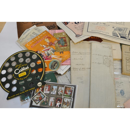 226 - An extremely large box of vintage ephemera comprising many items of interest to include advertising,... 