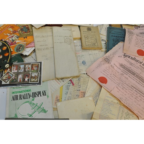 226 - An extremely large box of vintage ephemera comprising many items of interest to include advertising,... 