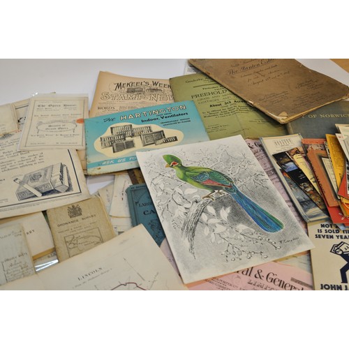 226 - An extremely large box of vintage ephemera comprising many items of interest to include advertising,... 