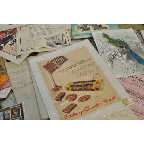 226 - An extremely large box of vintage ephemera comprising many items of interest to include advertising,... 