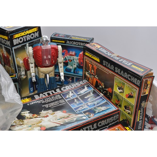 286 - An impressive childhood collection of Micronauts, as issued by Airfix. Various sets including Mobile... 