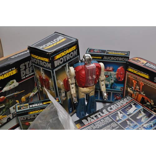 286 - An impressive childhood collection of Micronauts, as issued by Airfix. Various sets including Mobile... 