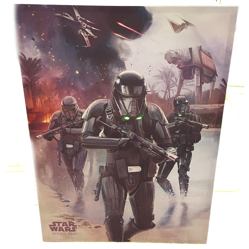 351 - Star Wars canvas print as shown.