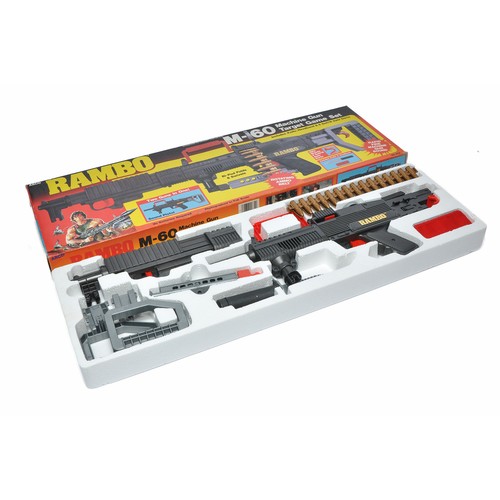817 - Arco (Mattel) No. 632 Rambo M-60 Machine Gun Target Game Set. Complete and looks to be unused hence ... 