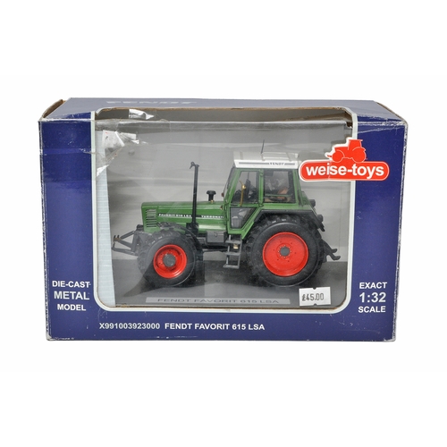 69 - Weise 1/32 diecast farm model issue comprising Fendt 615 LSA Tractor. Model is likely fair to good o... 