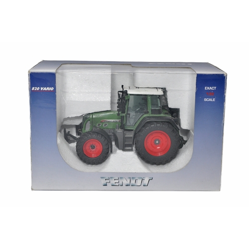 72 - Universal Hobbies 1/32 diecast farm model issue comprising Fendt 820 Vario Tractor. Model is likely ... 