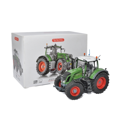 84 - Wiking 1/32 diecast farm model issue comprising Fendt 828 Tractor. Model is likely fair to good only... 