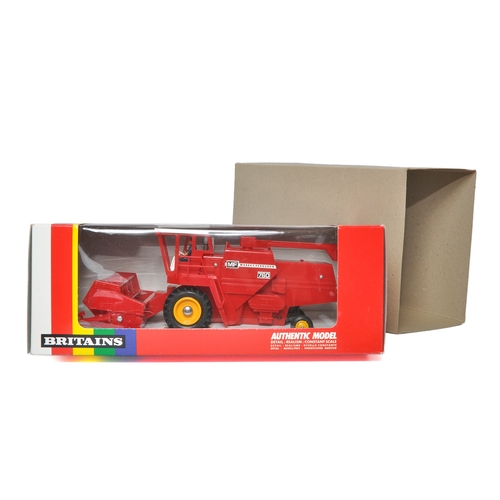 93 - Britains 1/32 diecast farm model issue comprising Massey Ferguson 760 Combine Harvester . Excellent ... 