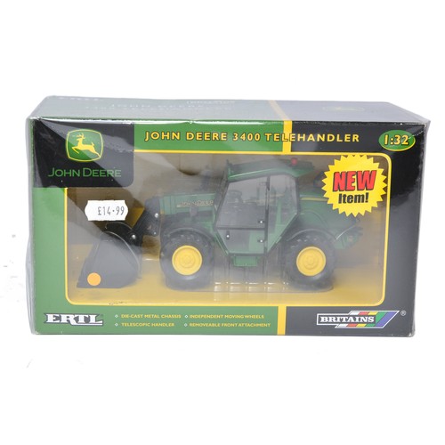 105 - Britains 1/32 diecast farm model issue comprising John Deere 3400 Telehandler. Excellent and appears... 