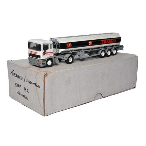 123 - ASAM 1/48 White Metal Hand Built Truck Model issue comprising ERF  EC Tanker in the livery of Texaco... 