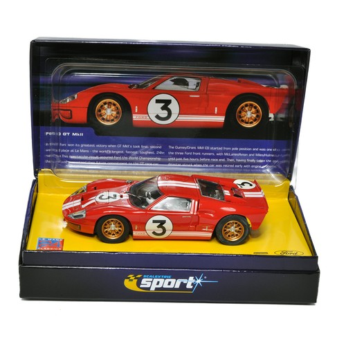 133 - Slot Cars, comprising Scalextric No. C2509A Ford GT MKII Le Mans 1966. Looks to be excellent and as-... 