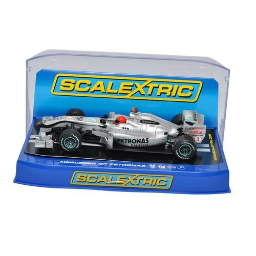 137 - Slot Cars, comprising Scalextric No. C3146 Mercedes Petronas Michael Schumacher. Looks to be excelle... 