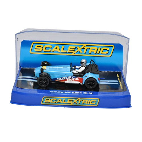 143 - Slot Cars, comprising Scalextric No. C3133 Caterham R500. Looks to be excellent and as-new, in origi... 