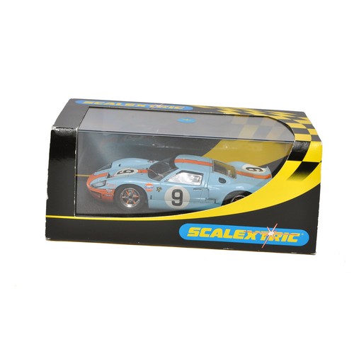 148 - Slot Cars, comprising Scalextric No. C2403 Ford GT40 1968. Looks to be excellent and as-new, in orig... 