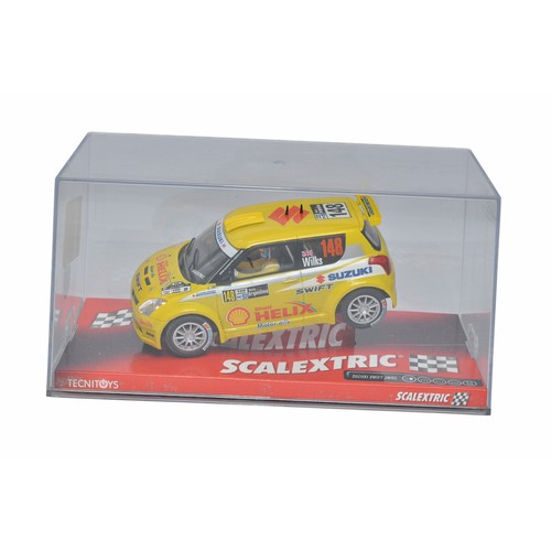 154 - Slot Cars, comprising Scalextric (Spainish) Suzuki Swift WRC. Looks to be excellent and as-new, in o... 