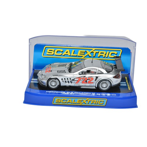 165 - Slot Cars, comprising Scalextric No. C3010 Mercedes SLR McLaren. Looks to be excellent and as-new, i... 